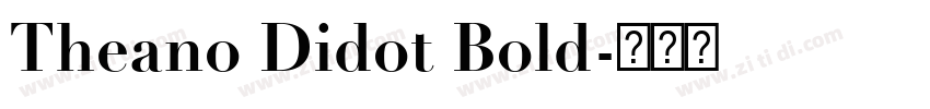 Theano Didot Bold字体转换